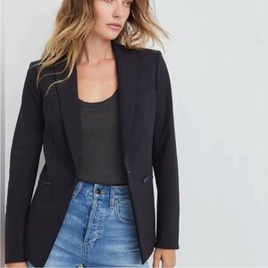 Veronica Beard Bi-Stretch Scuba Jacket in Black